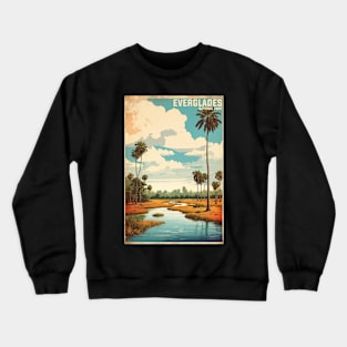 Everglades National Park Florida USA Vintage Travel Retro Tourism Crewneck Sweatshirt